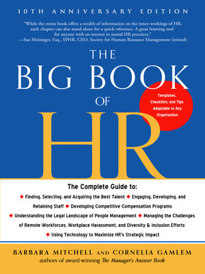 cover image of The Big Book of HR, 10th Anniversary Edition
